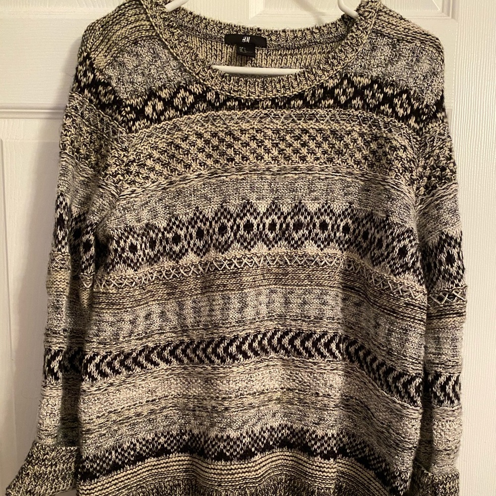 3 for $25 Black & White Sweater